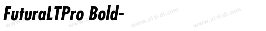 FuturaLTPro Bold字体转换